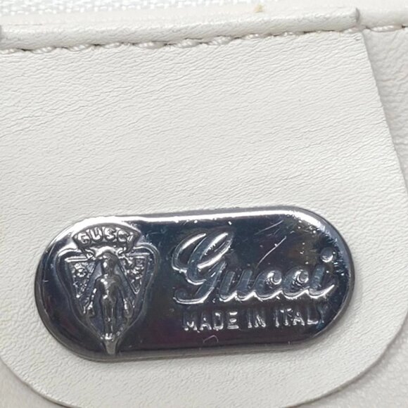 GUCCI WHITE OSTRICH HANDBAG - Picture 7 of 7